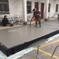 Concrete Weighbridge Truck Axle Scales With Reinforced Interior Structure